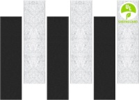 6pk BUBOS Art Acoustic Panels, 48&ldquo;x12&rdquo;