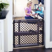Toddleroo by North States 42&rdquo; Wide Supergate Ergo Baby Gate, 26&rdquo; - 42&rdquo; Wide 26" Tall, Espresso