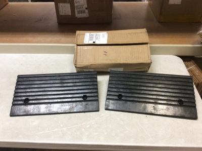 Portable Rubber Curb Threshold Ramps, 2 Pc - Appear New  