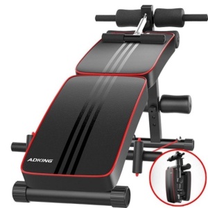 ADKING Foldable Advanced Multi-Function Fitness Gym Sit Up Bench - Appears New