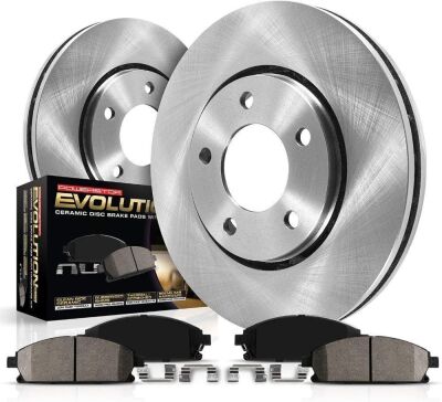 Power Stop KOE3068 Autospecialty Rear Replacement Brake Kit-OE Brake Rotors & Ceramic Brake Pads