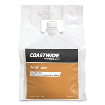 Coastwide Professional Durathane High-Solids Floor Finish, Unscented, 2.5 gal Bag, 2/Carton
