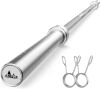Olympic Barbell Bar 7-Foot Weight Bar, Rated 700 lbs for Weight Capacity