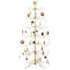 Wrought Iron Christmas Tree Ornament Display w/ Easy Assembly, Stand - 6ft 