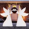 Set of 2 Christmas Angel Yard Decorations w/ Weather-Resistant PVC - 3ft 