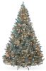 Pre-Lit Blue Spruce Christmas Tree w/ Foldable Base, Incandescent Lights
