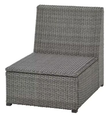 SOLLERÖN Outdoor One-Seat Modular Section, Dark Gray 