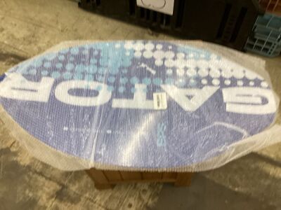 BPS New Zealand 'Gator' Skimboard with Colored EVA Grip Pad and High Gloss Clear Coat