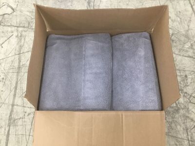 Lot of (2) Smoke Bath Sheets, 40" x 65" 
