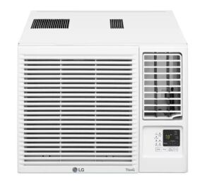 LG 18,000 BTU 230/208-Volt Window Air Conditioner Cools 1,000 Sq. Ft. with Cool and Heat, Wi-Fi Enabled