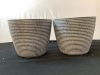 Set of (2) 3.4 Gal/13L Planter Pots