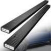 YITAMOTOR 4" Aluminum Black&nbsp;Running Boards for 2007-2018 Chevy Silverado/GMC Sierra 1500, 2007-2019 2500HD 3500HD Double/Extended Cab