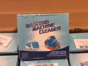 Case of (100) Boxes of Antibacterial Washing Machine Cleaning Tablets - Appear New 