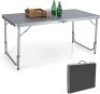 ALPHA CAMP Folding Camping Table 4FT Aluminum Camping Table Portable Picnic Dining Table Lightweight Folding Card Table w/Handle for Indoor Outdoor Patio Backyard Party Work