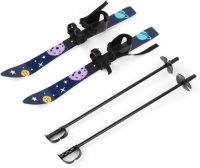 Odoland Kid's Beginner Snow Skis and Poles with Bindings,&nbsp;for Age 4 and Under