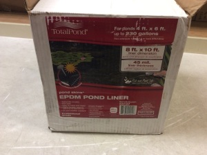 TotalPond EPDM Pond Liner 8' x 10' - Appears New 