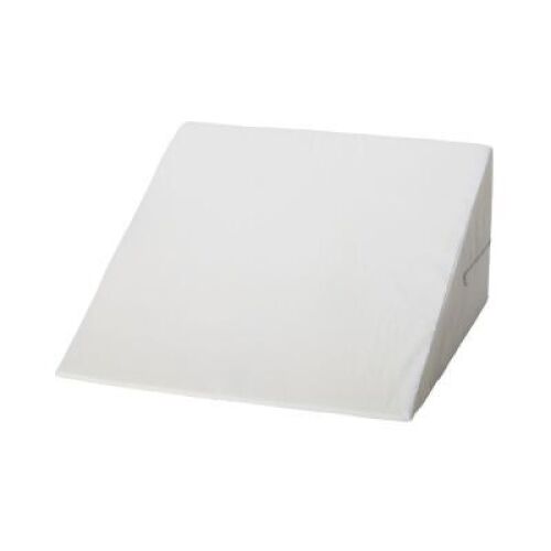 12" Foam Bed Wedge, White Poly/Cotton Cover, 12" x 24" x 24" - NEW