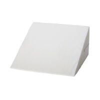 12" Foam Bed Wedge, White Poly/Cotton Cover, 12" x 24" x 24" - NEW