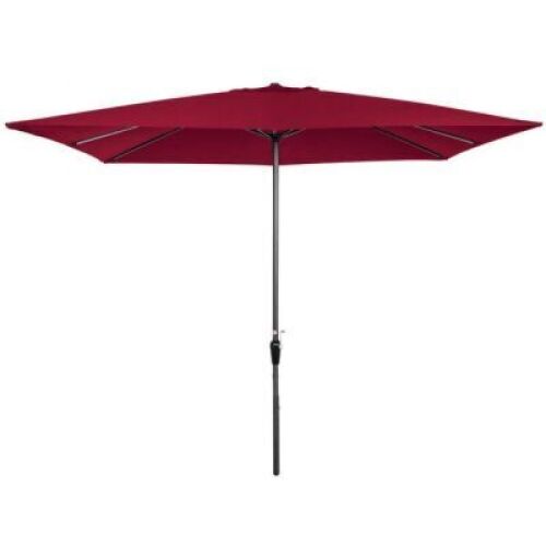 Rectangular Patio Umbrella w/ Easy Crank, UV-Resistant Fabric - 8x11ft 