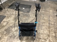 Blue Walker With Armrest
