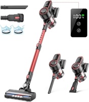 Cordless Vacuum Cleaner, WLUPLE Stick Vacuum Cleaner with 30KPA Powerful Suction, 400W Lightweight Handheld Vacuum LED Display & Ultra-Quiet Stick Vacuum for Hardwood Floor Carpet Pet Car Cleaning