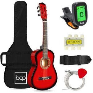 Kids Acoustic Guitar Beginner Starter Kit with Carrying Case - 30in 