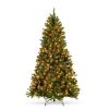 6' Pre-Lit Pre-Decorated Spruce Christmas Tree w/ Pine Cones, Berries 