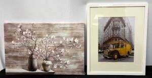 Lot of 16x24 Wall Art Canvas & 16x20 Picture Frame