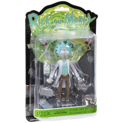 Lot of (10) Rick and Morty 5" Articulated Rick Action Figures