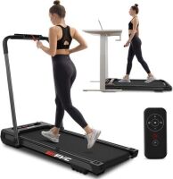 FYC 2 in 1 Under Desk Folding Treadmill, 265LB Weight Capacity - Magnet Broken on Red Clip