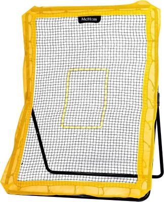 McHom Lacrosse Baseball Softball Pitchback Rebounder Net, Adjustable Angle, 6ft x 3.6ft Practice Net Screen