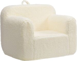 ALIMORDEN Kids Ultra-Soft Snuggle Foam Filled Chair, Cream 