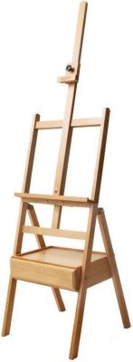 Mont Marte Signature Wooden Box Floor Easel, Holds Canvases up to 35" in Height