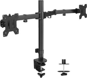 VIVO Dual Monitor Desk Mount, Holds 2 Screens up to 32 inches and Max 22lbs Each