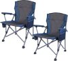 Folding Camp Chair with High Back and Cup Holder, Set of 2 