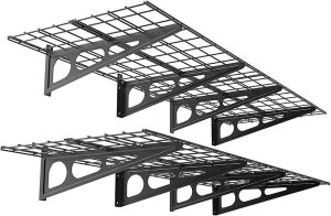 FLEXIMOUNTS 2-Pack 2x6ft Garage Wall Shelf Storage Rack 