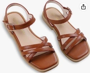 Girl's Sandals, Tan Size 10 Toddler