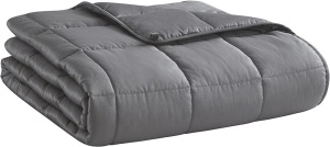 7lb. Grey Fleece Weighted Blanket