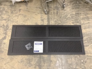 15" x 71" Black Vinyl Shutter Spikes