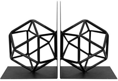 Lot of (3) Agirlgle Decorative Metal Bookends - New
