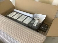 300W Solar Street Light with Remote Control, 320 LED Dusk to Dawn Motion Sensor, IP65 Waterproof, 18000LM