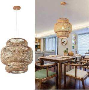 DANGGEOI Hand-Woven Bamboo Pendant Light