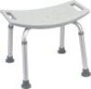 Drive Shower&nbsp;Bench Without Back, 400 Lb Capacity, Grey - Appears New