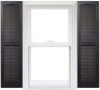 Polaris Homeside Open Louver Vinyl Shutters, 14.5"X39"