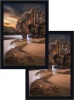 Black Gallery Poster Frame Two Pack 22x28 Wall Frame 18x24 Mat