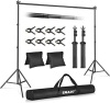 Backdrop Stand Photography Background Support System Kit 7x10Ft