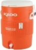 Igloo Seat Top Beverage Dispenser, Orange/White, 10 Gallon - Appears New