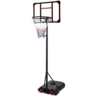 Kids Height-Adjustable Basketball Hoop, Portable Backboard System w/ Wheels&nbsp;