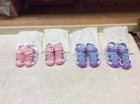 Lot of (4) Hobibear Girls Closed-Toe Sandals - Appear New