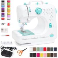 6V Portable Foot Pedal Sewing Machine w/ 12 Stitch Patterns&nbsp;